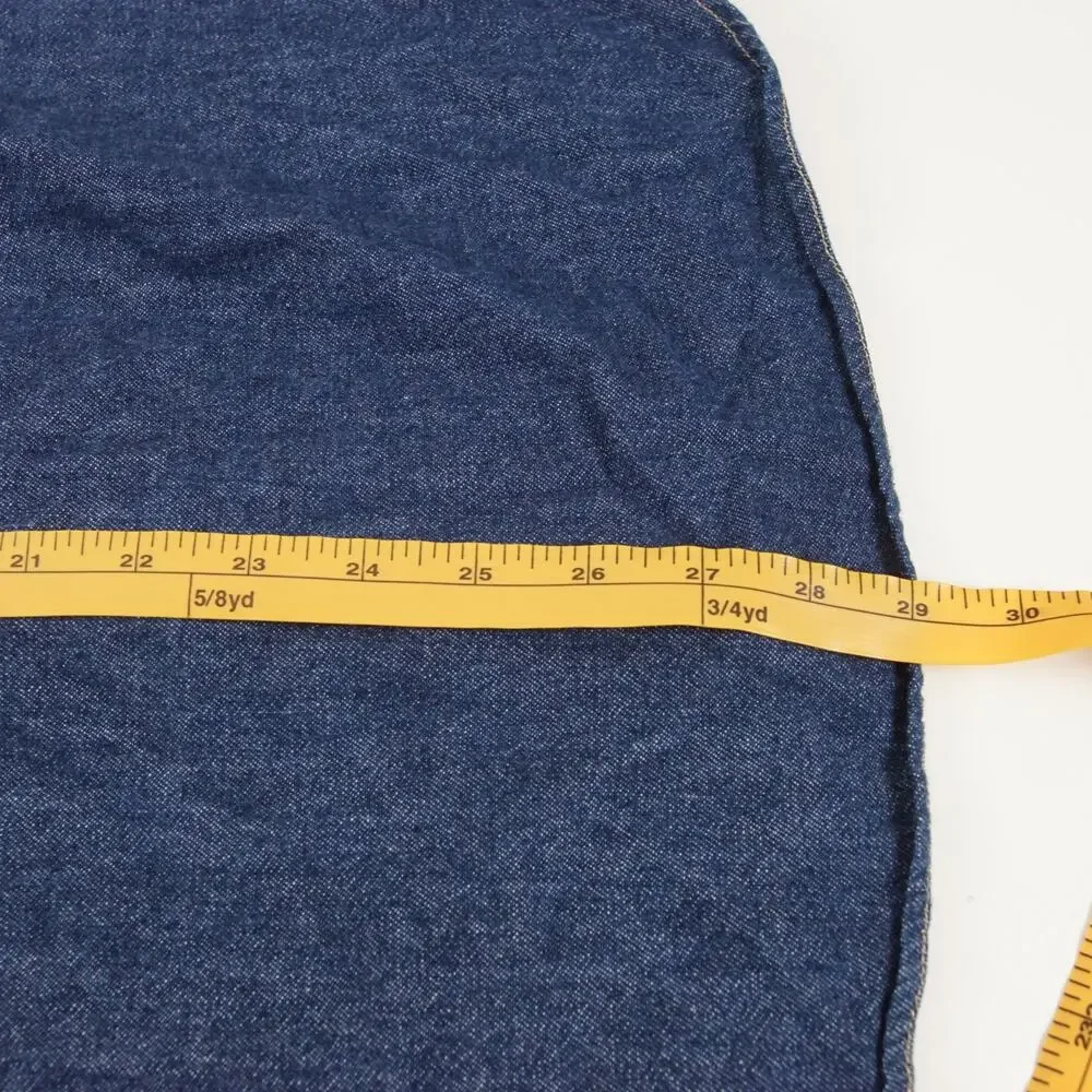 Banana Republic Keegan Cotton Hemp Blue Denim Button Down Standard Fit Shirt M